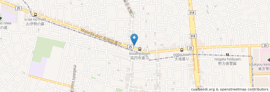 Mapa de ubicacion de やまと調剤薬局 en Giappone, Tokyo, 杉並区.