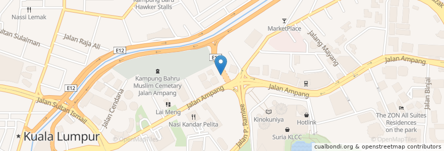Mapa de ubicacion de NZ Curry House en Malaysia, Selangor, Kuala Lumpur.
