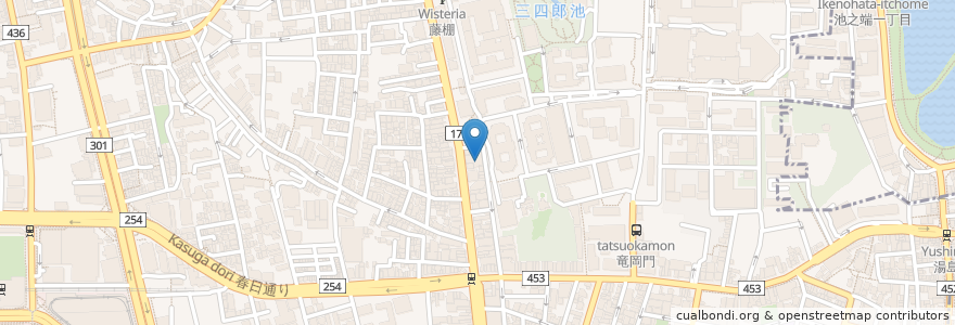 Mapa de ubicacion de 神楽坂 翔山亭 en اليابان, 東京都, 文京区.