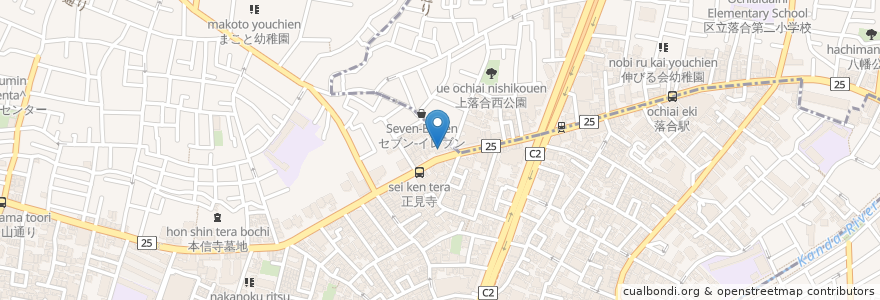 Mapa de ubicacion de 東京愛犬専門学校 en Japon, Tokyo, 中野区.