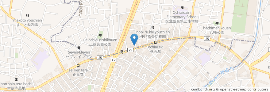 Mapa de ubicacion de ヒマラヤ en Giappone, Tokyo, 中野区.