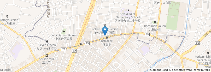 Mapa de ubicacion de 焼肉弁当CAN en اليابان, 東京都, 中野区, 新宿区.