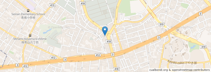 Mapa de ubicacion de 光が丘動物病院 麻生クリニック en 日本, 東京都, 港区.