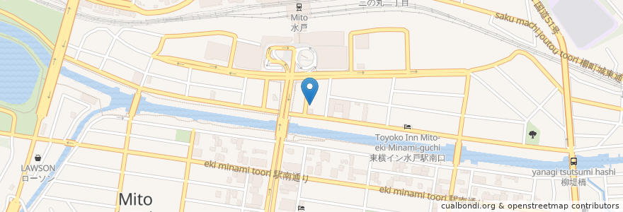 Mapa de ubicacion de タイムズカーレンタル en Japan, Präfektur Ibaraki, 水戸市.