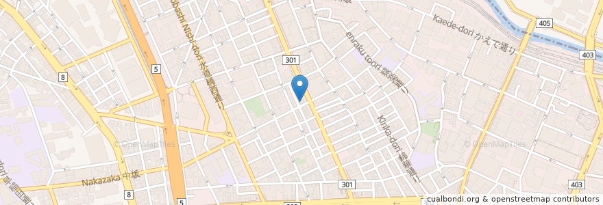 Mapa de ubicacion de 珈琲エリカ en Japan, 東京都, 千代田区.