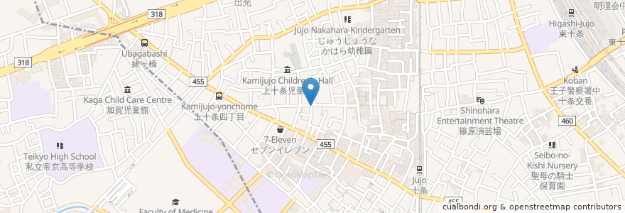 Mapa de ubicacion de 雨ニモマケズ en 日本, 東京都, 北区.