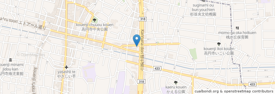 Mapa de ubicacion de ドンキー en Jepun, 東京都, 杉並区.