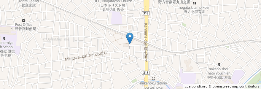 Mapa de ubicacion de Raza Dinning and Bar en Giappone, Tokyo, 中野区.