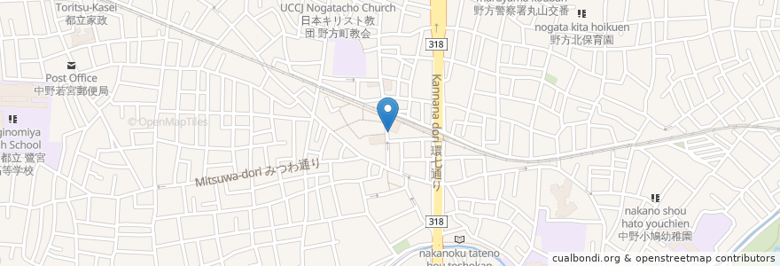 Mapa de ubicacion de トマちゃん en Japan, 東京都, 中野区.