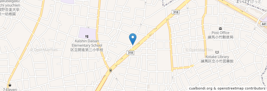 Mapa de ubicacion de らあめん花月 en اليابان, 東京都, 練馬区.