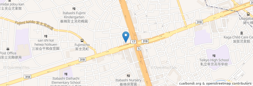 Mapa de ubicacion de アース歯科クリニック en اليابان, 東京都, 板橋区.