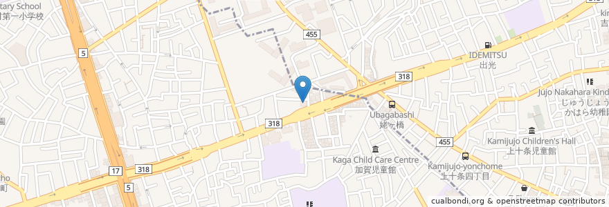 Mapa de ubicacion de ガスト en 日本, 东京都/東京都, 板橋区, 北区.