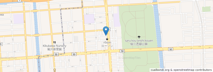 Mapa de ubicacion de 住吉眼科 en Япония, Токио, Кото.