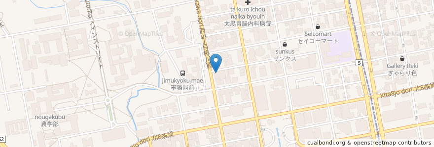 Mapa de ubicacion de こおり歯科医院 en 日本, 北海道, 石狩振興局, 札幌市, 北区.