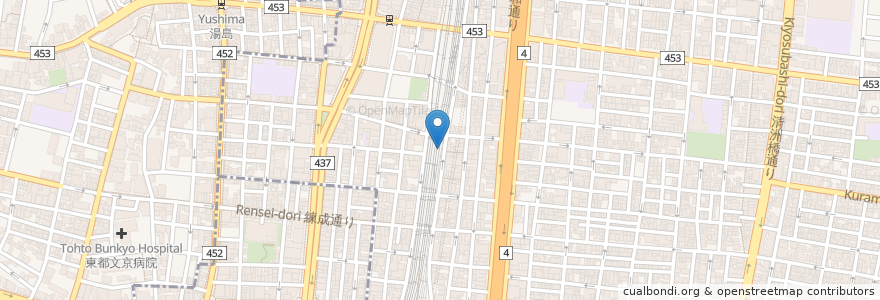 Mapa de ubicacion de なんつッ亭 en ژاپن, 東京都, 台東区.