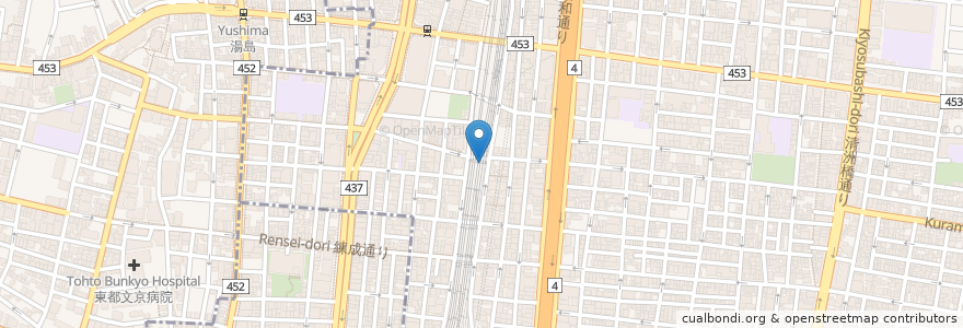 Mapa de ubicacion de つけ麺TETSU en Japão, Tóquio, 台東区.