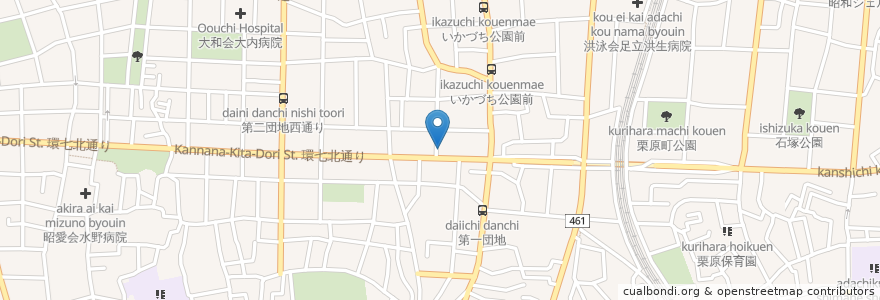 Mapa de ubicacion de 再光軒 en 日本, 東京都, 足立区.