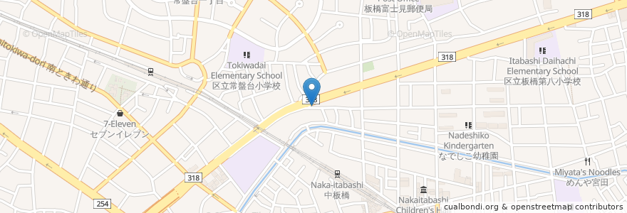 Mapa de ubicacion de 山海珍 en Japonya, 東京都, 板橋区.