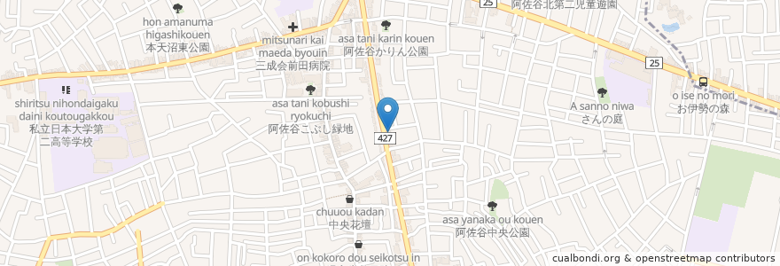 Mapa de ubicacion de moco en ژاپن, 東京都, 杉並区.