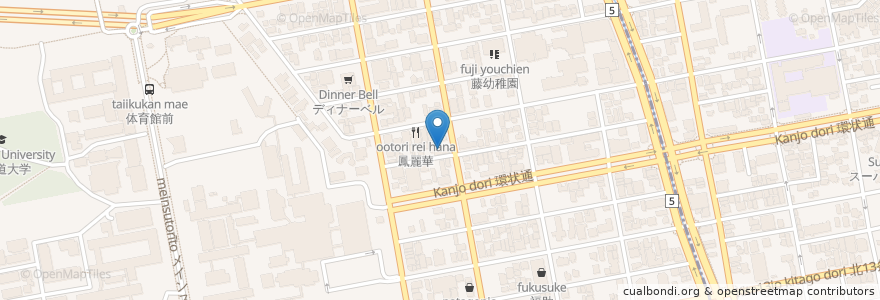 Mapa de ubicacion de 宮島学園北海道ファッション専門学校 en Japonya, 北海道, 石狩振興局, 札幌市, 北区.