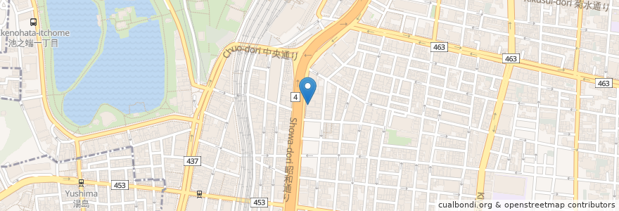Mapa de ubicacion de ドトールコーヒーショップ en اليابان, 東京都, 台東区.
