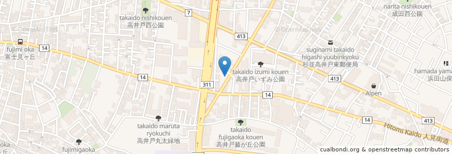 Mapa de ubicacion de LDK牧 en Japon, Tokyo, 杉並区.