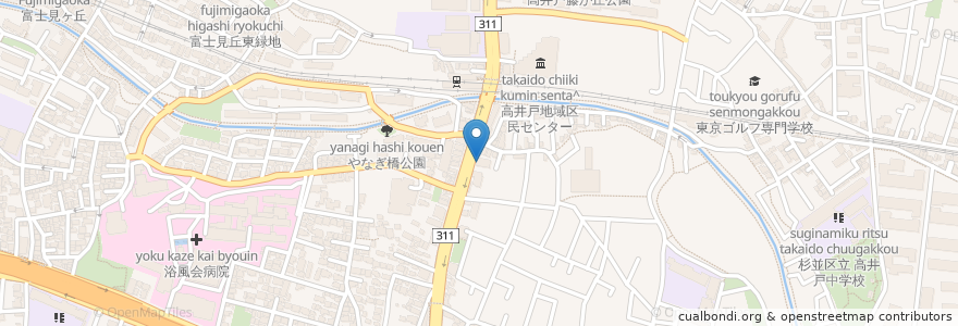 Mapa de ubicacion de 西野薬局 en 日本, 東京都, 杉並区.