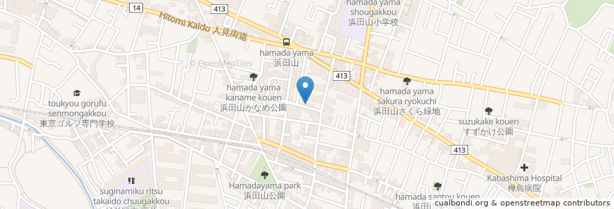 Mapa de ubicacion de じゅう軒 en ژاپن, 東京都, 杉並区.