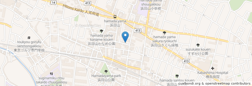Mapa de ubicacion de てげ・てげ en Japonya, 東京都, 杉並区.
