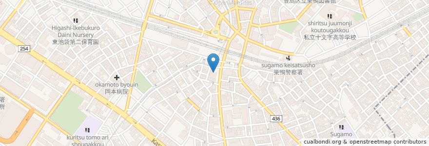 Mapa de ubicacion de 三菱UFJ銀行 en 日本, 東京都, 豊島区.