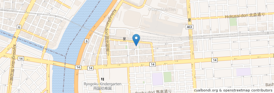 Mapa de ubicacion de ニューストン en Jepun, 東京都, 墨田区.