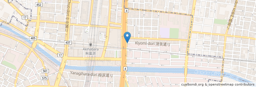 Mapa de ubicacion de CoCo壱番屋 en 日本, 東京都, 千代田区.