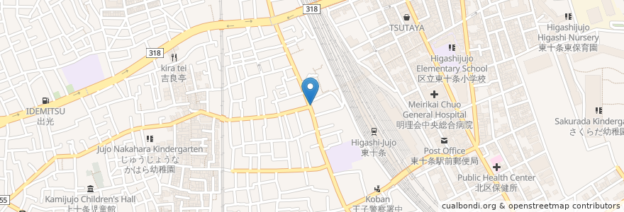 Mapa de ubicacion de Porc Stock en Giappone, Tokyo, 北区.