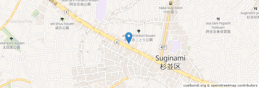 Mapa de ubicacion de グリム動物病院 en 日本, 東京都, 杉並区.