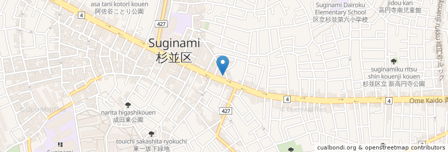 Mapa de ubicacion de わかば薬局 en 日本, 东京都/東京都, 杉並区.