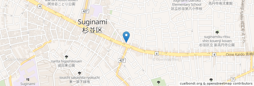 Mapa de ubicacion de 阿佐ヶ谷すずき診療所 en Japon, Tokyo, 杉並区.