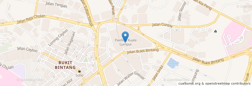Mapa de ubicacion de Madam Kwan en Malasia, Selangor, Kuala Lumpur.