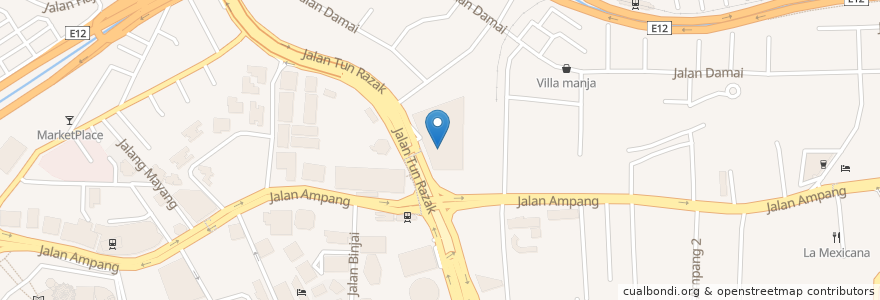 Mapa de ubicacion de Onsemiro en Malasia, Selangor, Kuala Lumpur.