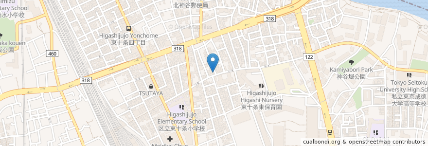 Mapa de ubicacion de サンドラッグ en 日本, 東京都, 北区.