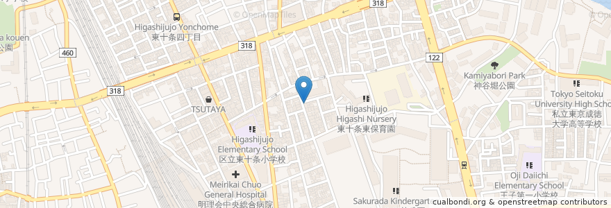 Mapa de ubicacion de 吟醸酒房　暖 en Japan, Tokio, 北区.