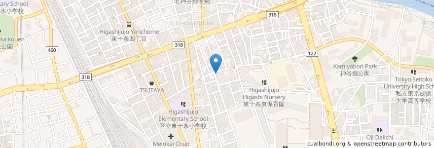 Mapa de ubicacion de もんじゃ 浜作 en ژاپن, 東京都, 北区.