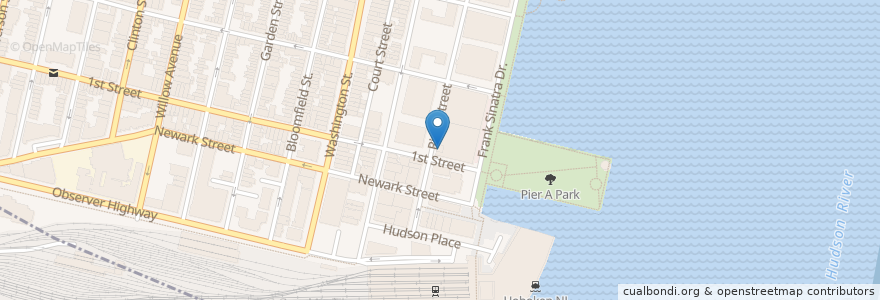 Mapa de ubicacion de PNC Bank en Stati Uniti D'America, New Jersey, Hudson County, Hoboken.