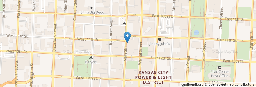 Mapa de ubicacion de Ruby Jean's Juicery en Stati Uniti D'America, Missouri, Kansas City, Jackson County.