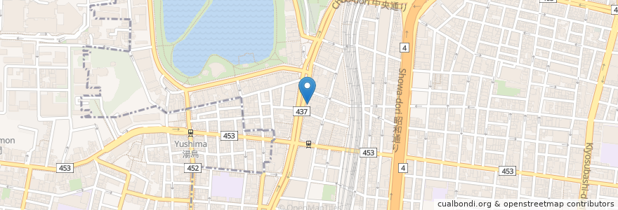 Mapa de ubicacion de ECC外語学院 en Japonya, 東京都, 台東区.