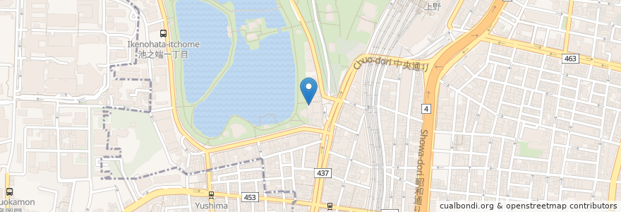 Mapa de ubicacion de 上野オークラ劇場2 en 일본, 도쿄도, 다이토구.