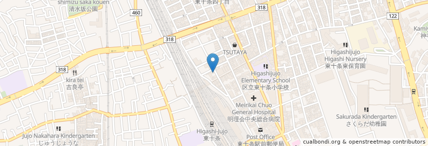 Mapa de ubicacion de とんかつ やす平 en 日本, 東京都, 北区.