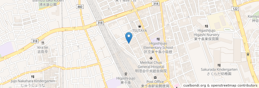 Mapa de ubicacion de まんがのにわ en Japan, Tokyo, Kita.