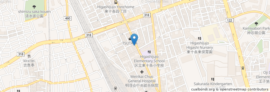 Mapa de ubicacion de スリー薬局 en Japon, Tokyo, 北区.