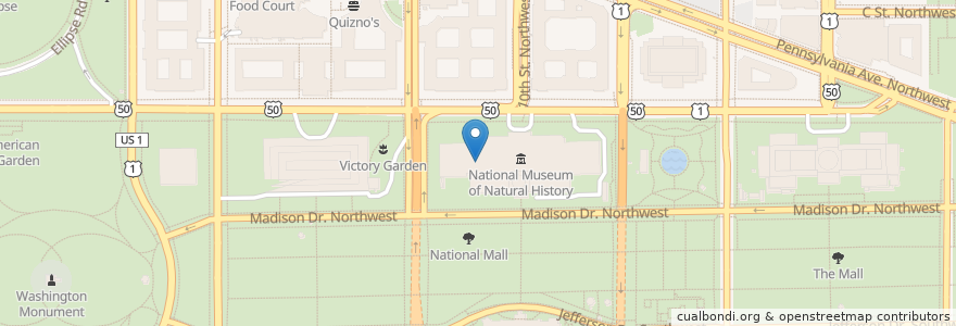 Mapa de ubicacion de PNC Bank en 미국, 워싱턴 D.C., 워싱턴.