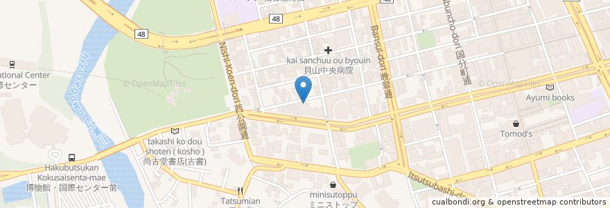 Mapa de ubicacion de 中華料理 徐海麟 en 일본, 미야기현, 仙台市, 青葉区.